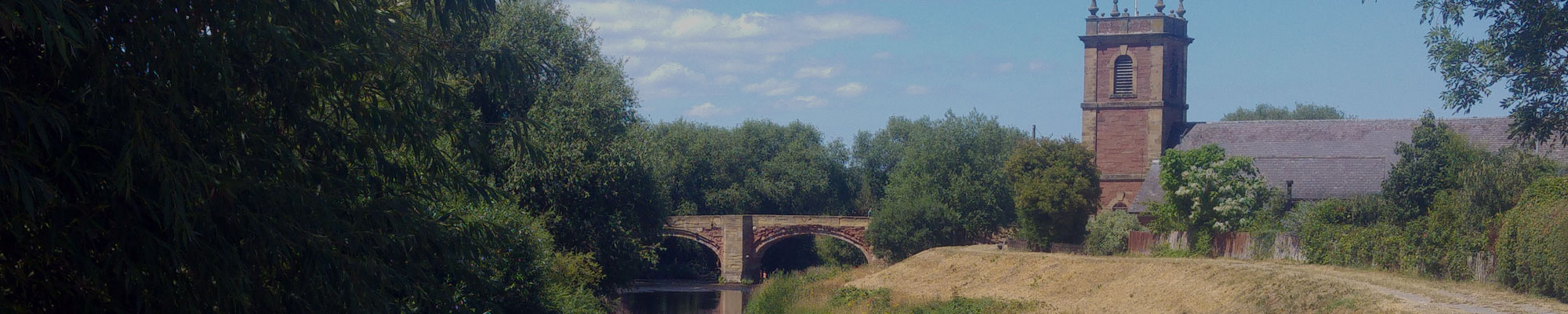 Bangor-on-Dee bridge and church