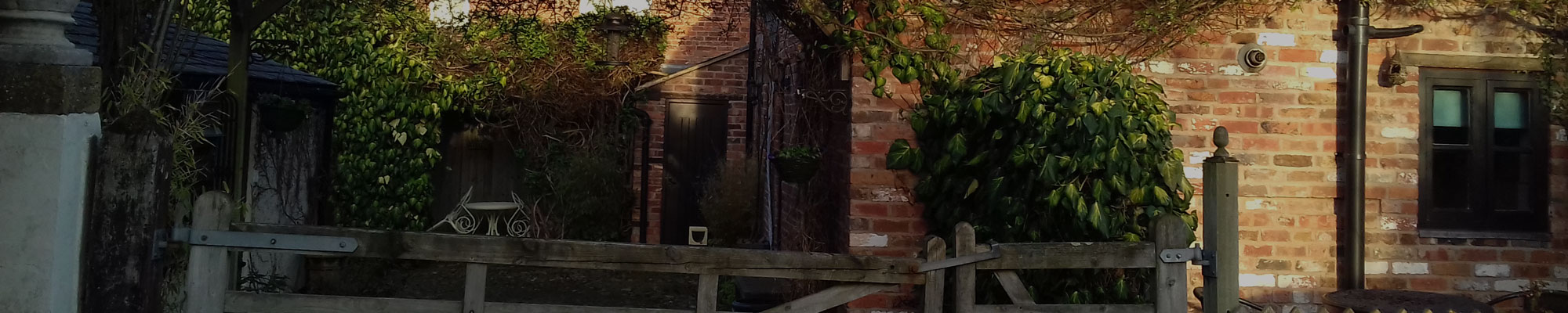 Exterior of self catering 4 star cottage in Bangor-on-Dee, near Wrexham